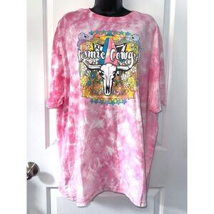 Keep it Gypsy Cosmic Cowgirl Pink Tie-Dye Women’s Shirt